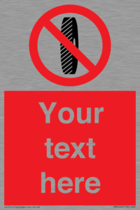 Custom Do Not Change Grinding Wheel Sign